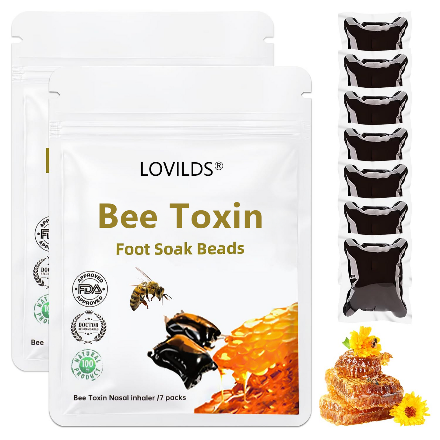 🌿LOVILDS™ Bee Toxin & 30-Herb Detox Foot Soak Beads🌲(𝐋𝐀𝐍𝐀 𝐂𝐞𝐫𝐭𝐢𝐟𝐢𝐜𝐚𝐭𝐢𝐨𝐧,𝗟𝘆𝗺𝗽𝗵𝗮𝘁𝗶𝗰 𝗔𝘀𝘀𝗼𝗰𝗶𝗮𝘁𝗶𝗼𝗻 𝗼𝗳 𝗔𝗺𝗲𝗿𝗶𝗰𝗮)
