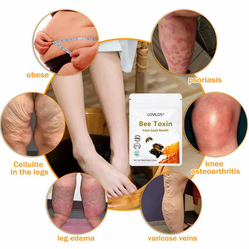 🌿LOVILDS™ Bee Toxin & 30-Herb Detox Foot Soak Beads🌲(𝐋𝐀𝐍𝐀 𝐂𝐞𝐫𝐭𝐢𝐟𝐢𝐜𝐚𝐭𝐢𝐨𝐧,𝗟𝘆𝗺𝗽𝗵𝗮𝘁𝗶𝗰 𝗔𝘀𝘀𝗼𝗰𝗶𝗮𝘁𝗶𝗼𝗻 𝗼𝗳 𝗔𝗺𝗲𝗿𝗶𝗰𝗮)