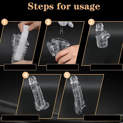 🔥🎁 2025 HOT Deal 💥 Reusable Penis Extension  – Makes You Longer, Harder & Unstoppable 😍